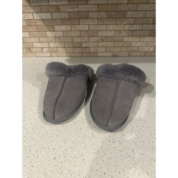 UGG SCUFFETTE II FOG SHEARLING LINED AND CUFF SLIPPERS - Picture 2 of 5